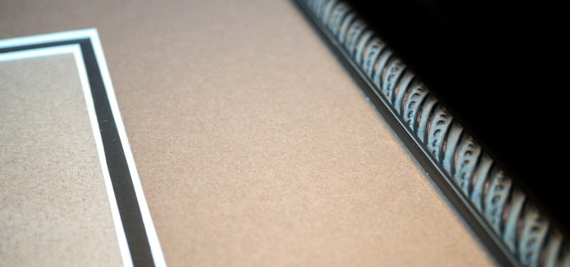 Picture frame and double mat detail