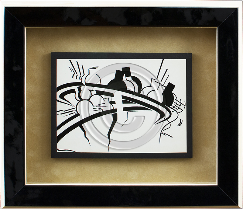 Image of Print in Black Frame