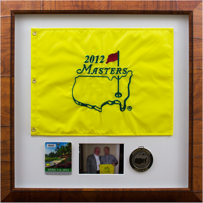 Image of Gold Pennant in Frame