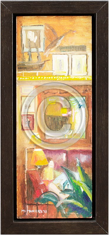 Image of Oil Painting in Float Frame