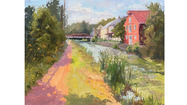 Judith Nentwig’s “New Hope Morning”, First Place award, RED Show in 2023 - Sponsored by Phoenix